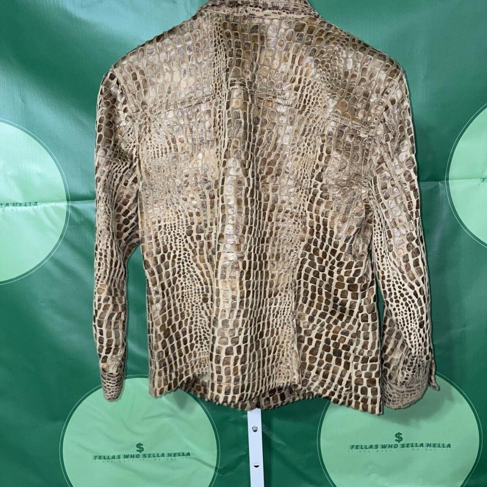 Ruby Rd. Zip Front Jacket/Blazer In Textured Alli… - image 5